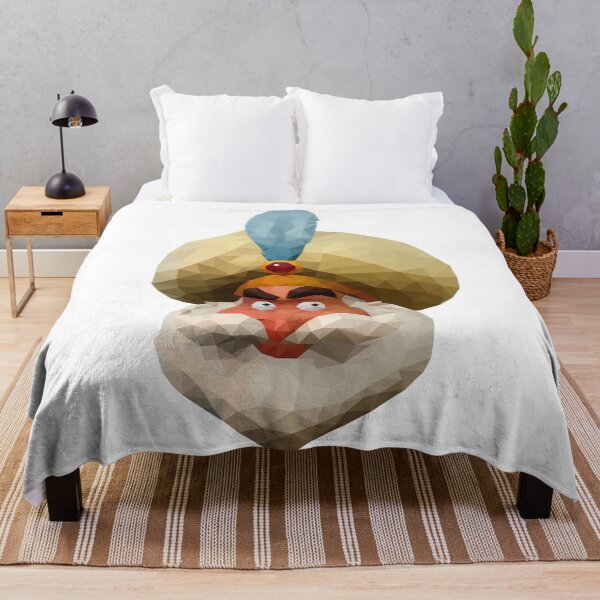Item preview, Low Poly Sultan Cartoon Character Design with Turban and Feather designed and sold by OrangePoly.
