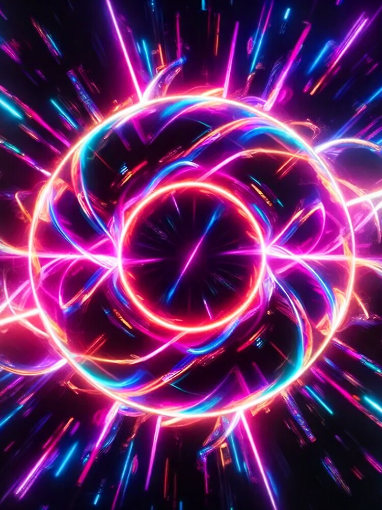 Thumbnail 5 of 5, Graphic T-Shirt, Neon Dreams in a Cyber Realm designed and sold by eXtraHumans.