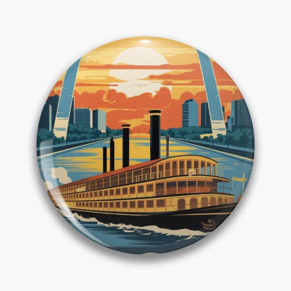 Item preview, St. Louis Vintage Travel Poster designed and sold by TravelerRat.