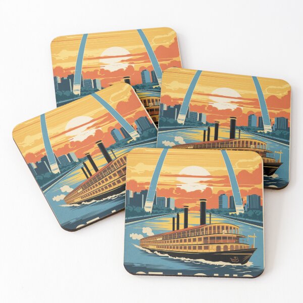 Item preview, St. Louis Vintage Travel Poster designed and sold by TravelerRat.