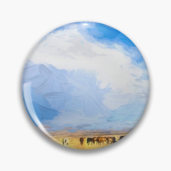 Item preview, Wild Mustang Herd Grazing Abstract X100 designed and sold by RichFrancoCars.