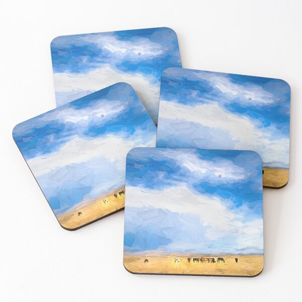 Item preview, Wild Mustang Herd Grazing Abstract X100 designed and sold by RichFrancoCars.
