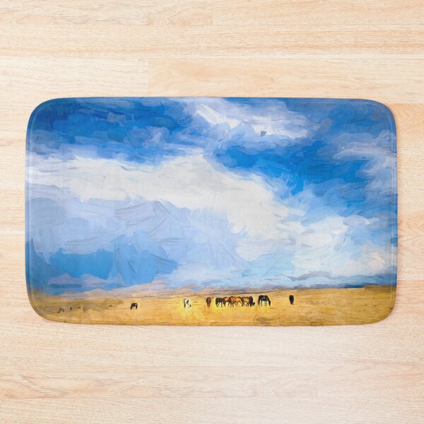 Item preview, Wild Mustang Herd Grazing Abstract X100 designed and sold by RichFrancoCars.