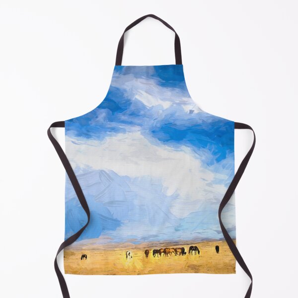 Item preview, Wild Mustang Herd Grazing Abstract X100 designed and sold by RichFrancoCars.