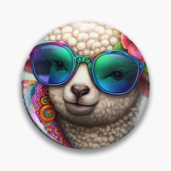 Item preview, Cool lamb in a colorful suit designed and sold by lalylaura.