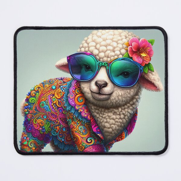 Item preview, Cool lamb in a colorful suit designed and sold by lalylaura.