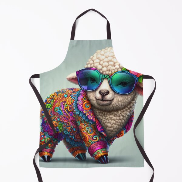 Item preview, Cool lamb in a colorful suit designed and sold by lalylaura.
