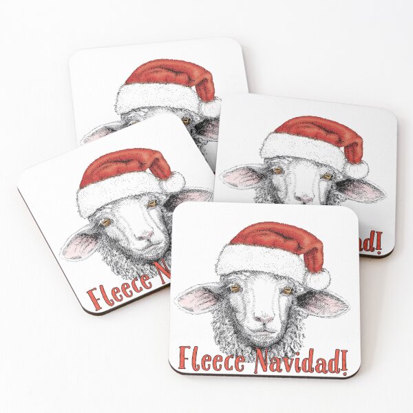 Item preview, "Fleece Navidad" from Santa Sheep! (Light background version) designed and sold by Varlo.