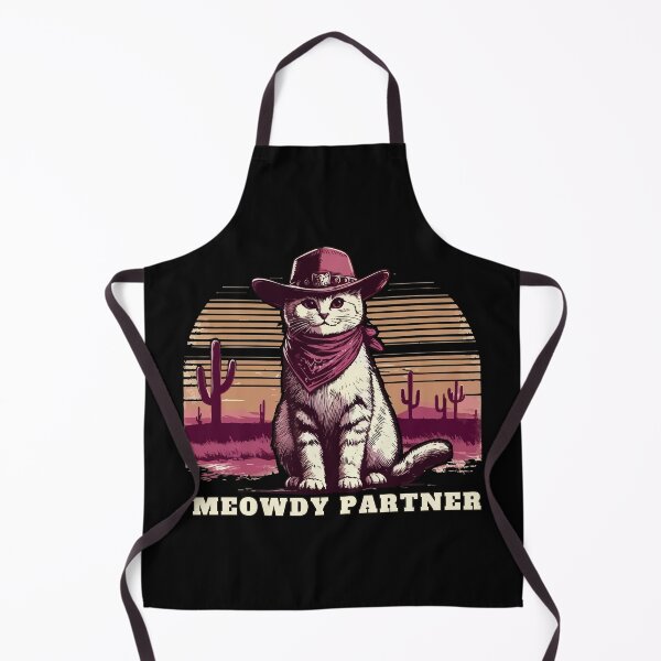 Item preview, Meowdy Partner Cowboy Cat Desert Landscape Vintage designed and sold by TomFrontierArt.