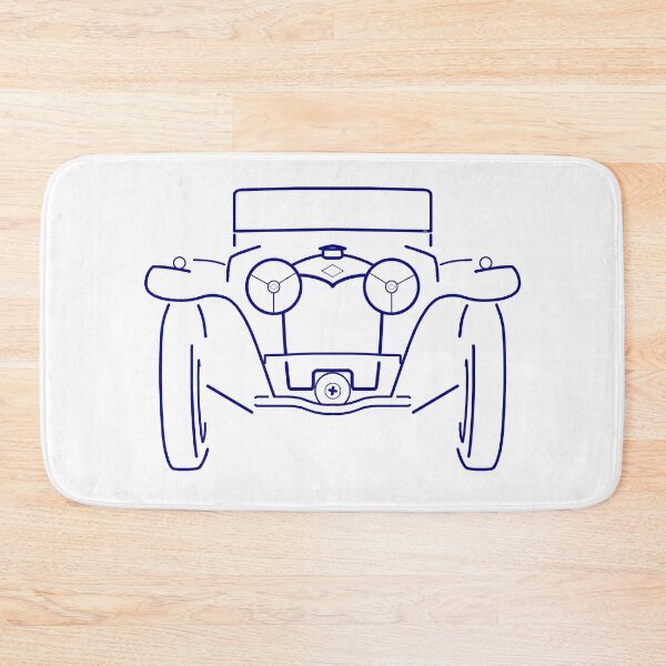 Item preview, Riley MPH British classic 1930s sports car blue outline designed and sold by soitwouldseem.