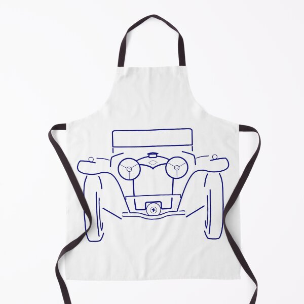 Item preview, Riley MPH British classic 1930s sports car blue outline designed and sold by soitwouldseem.