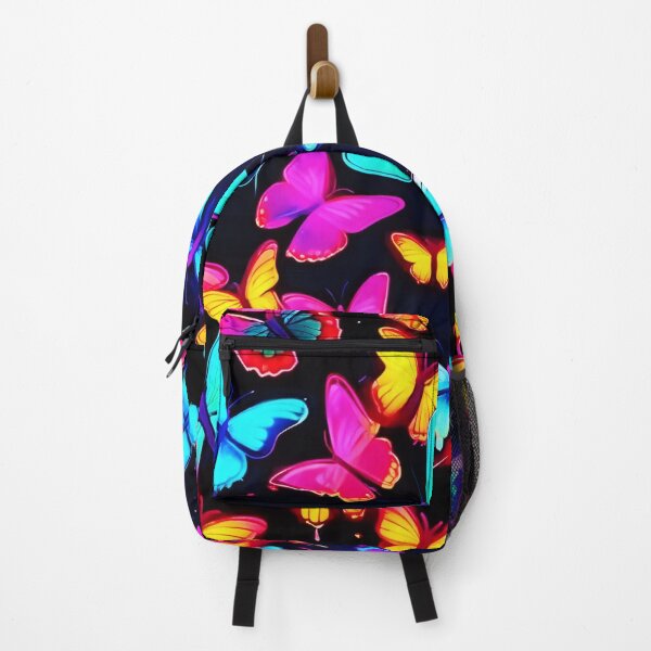 Item preview, Neon Butterfly Pattern designed and sold by Health And Fitness Posts e-Store.