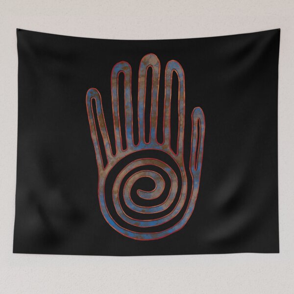 Item preview, Human hand design from a motif flat stamp from San Andres Tuxtla Mexico designed and sold by DaveDanchuk.
