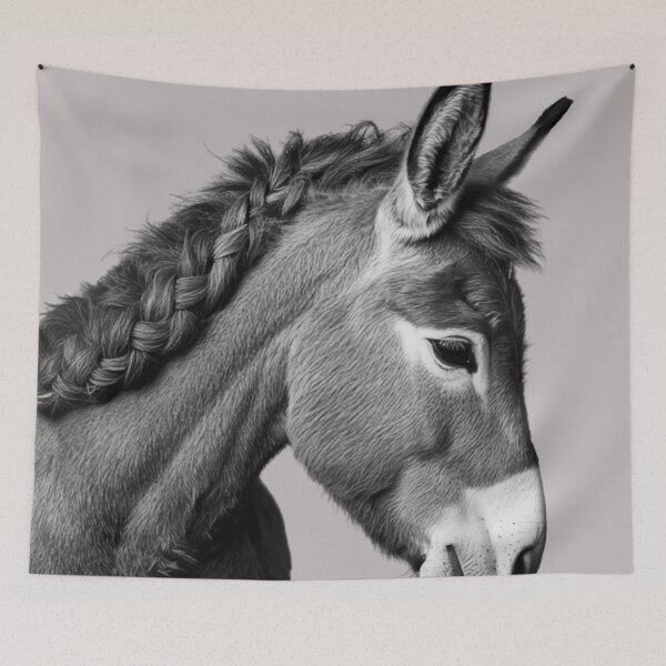 Item preview, Donkey with Ponytail Braid designed and sold by Brendon987.