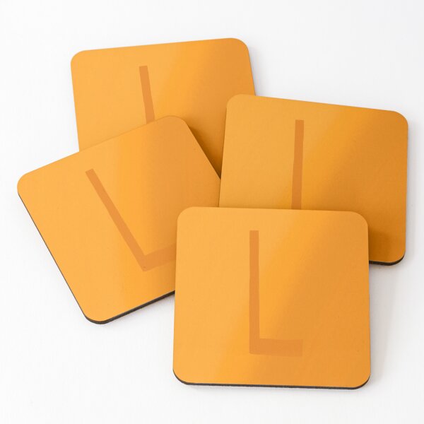 Item preview, Orange L with Gradient Background designed and sold by MusicQueen17.