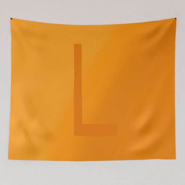 Item preview, Orange L with Gradient Background designed and sold by MusicQueen17.