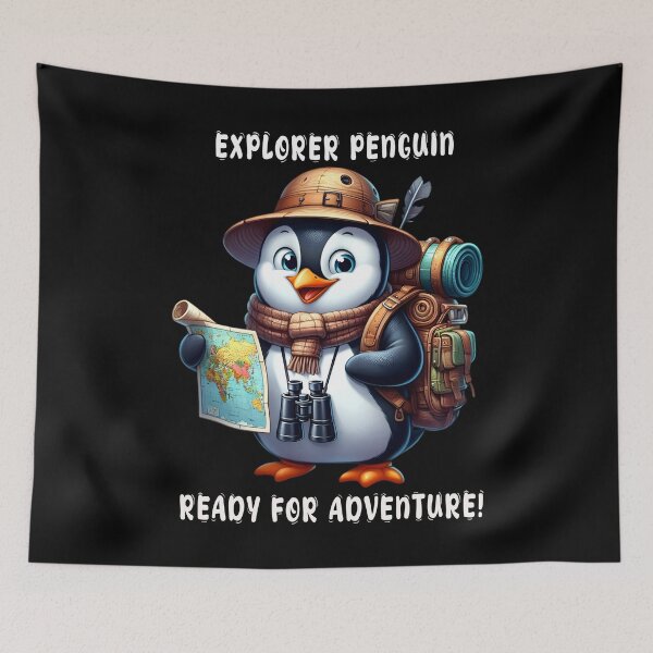 Item preview, Explorer Penguin Ready For Adventure designed and sold by CreativeFlux.