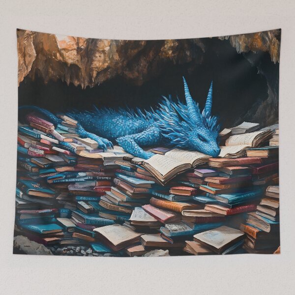 Item preview, Blue Bookwyrm's Hoard designed and sold by Playing In Mud.