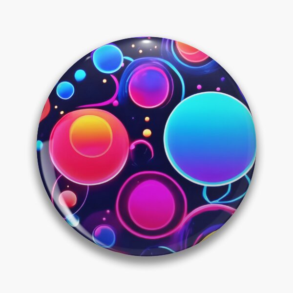 Item preview, Neon Bubble Pattern designed and sold by Health And Fitness Posts e-Store.