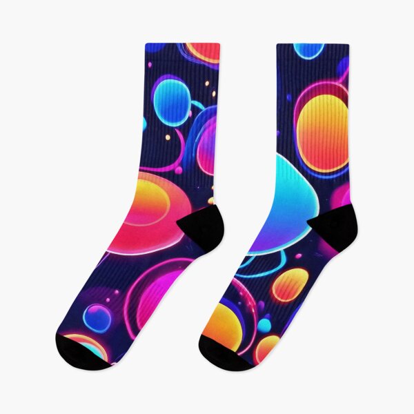 Item preview, Neon Bubble Pattern designed and sold by Health And Fitness Posts e-Store.