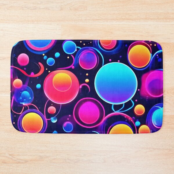 Item preview, Neon Bubble Pattern designed and sold by Health And Fitness Posts e-Store.