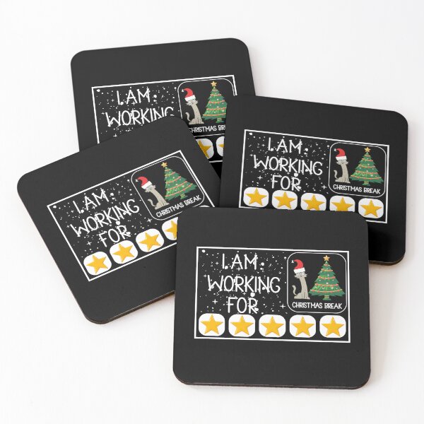 Item preview, 5 Stars Xmas Tree , Funny Christmas Cat designed and sold by love3617.