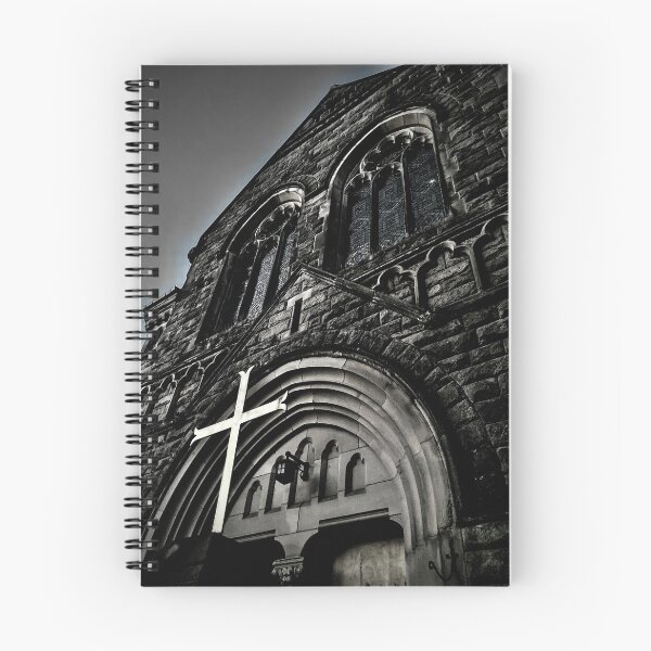Item preview, Black and white image of Church in early morning designed and sold by Derbyart1973.