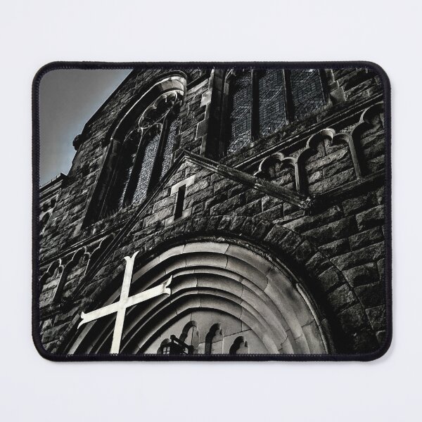 Item preview, Black and white image of Church in early morning designed and sold by Derbyart1973.