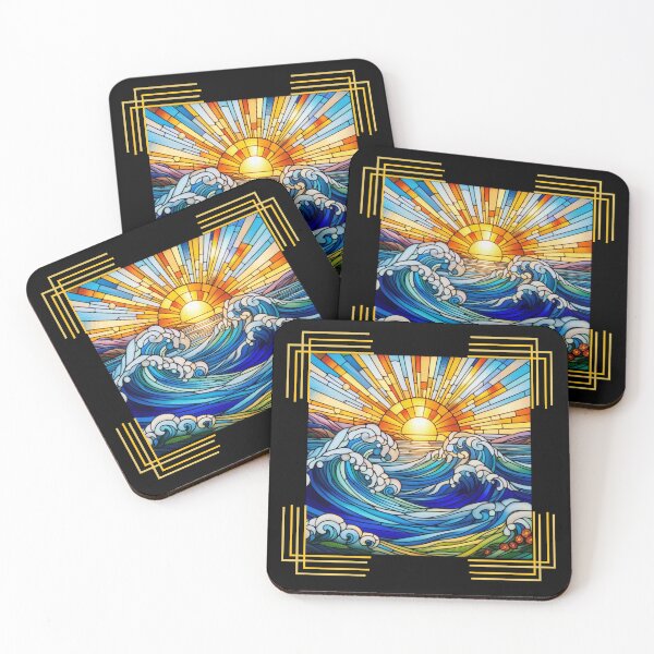 Item preview, Stained Glass North Sea designed and sold by Vast-Designs.