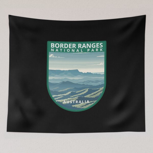 Item preview, Border Ranges National Park Retro Skyline designed and sold by MaateoDesign.