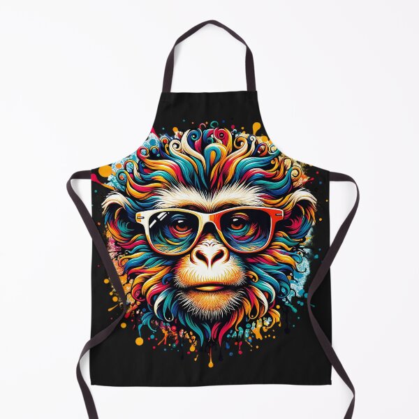Item preview, Colorful monkey with Sunglasses designed and sold by AwesomeBeyondLimits.