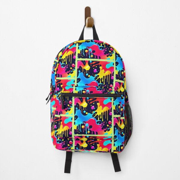 Item preview, Colorful Neon Paint Splatter Art designed and sold by Health And Fitness Posts e-Store.