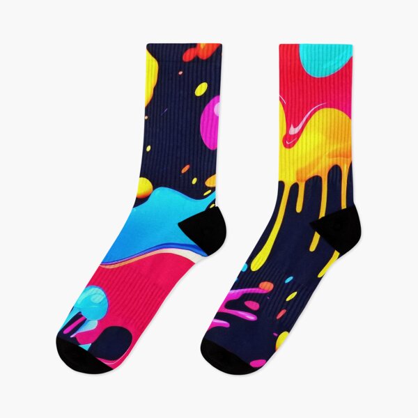 Item preview, Colorful Neon Paint Splatter Art designed and sold by Health And Fitness Posts e-Store.