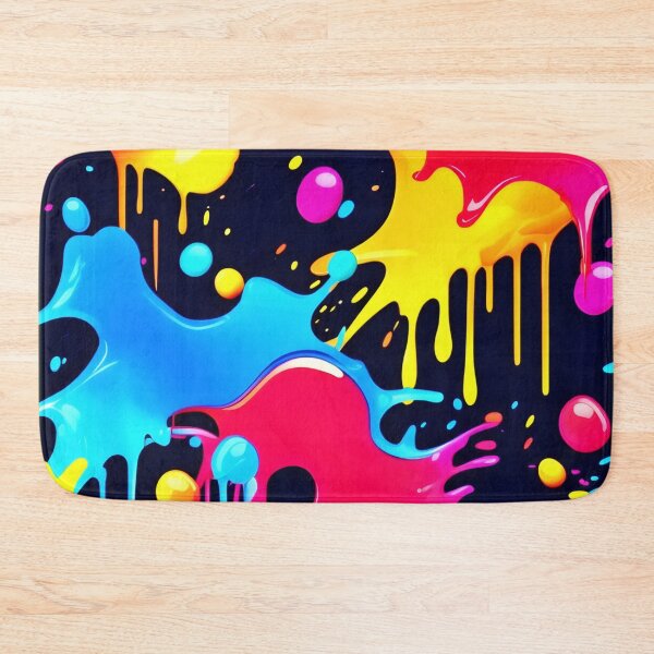 Item preview, Colorful Neon Paint Splatter Art designed and sold by Health And Fitness Posts e-Store.