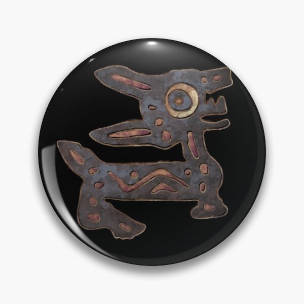 Item preview, Abstract Mexican stone dog flat stamp design designed and sold by DaveDanchuk.
