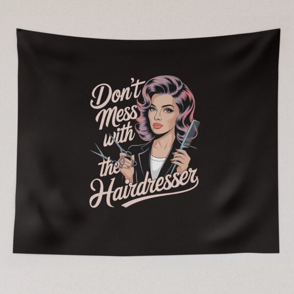 Item preview, Copy of Don't mess with the hairdresser in retro vintage style designed and sold by Jaroslaw-S.