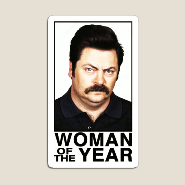 Item preview, WOMAN OF THE YEAR - RON SWANSON designed and sold by YELLOWPLANET.