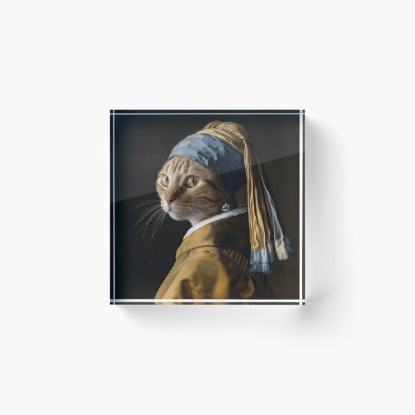 Item preview, Cat With a Pearl Earring designed and sold by Felipe Hora.