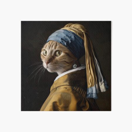 Item preview, Cat With a Pearl Earring designed and sold by Felipe Hora.