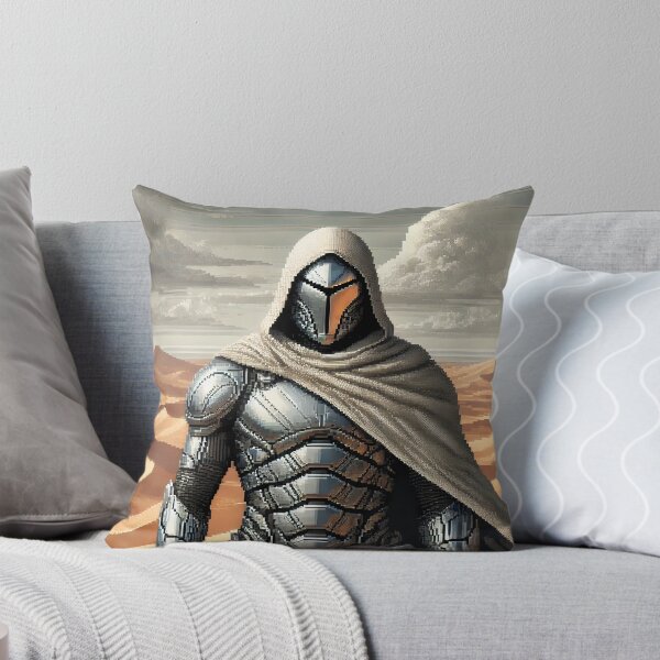 Item preview, Pixel Art Desert Wanderer in Silver Armor designed and sold by ANIARTONLINE.