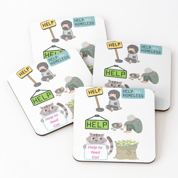 Item preview, Help  Homeless vs Help the Cat designed and sold by emanabusara.