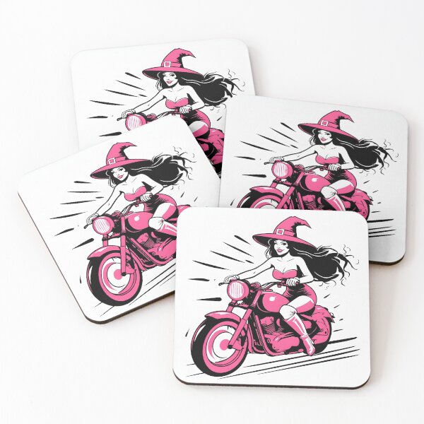 Item preview, Witch on a Motorcycle  designed and sold by HaystackMommy.