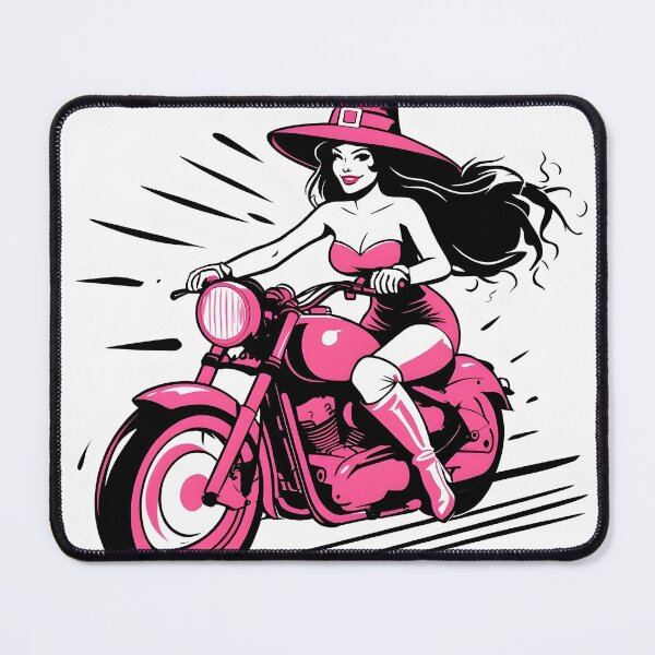 Item preview, Witch on a Motorcycle  designed and sold by HaystackMommy.