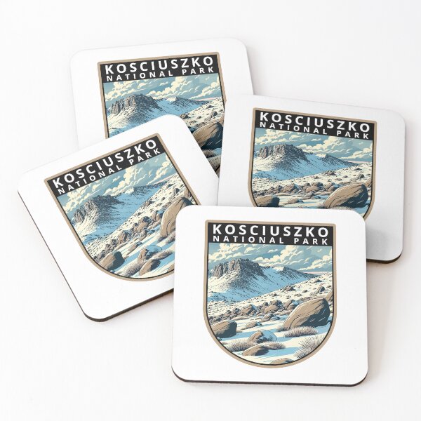Item preview, Kosciuszko National Park Retro Skyline designed and sold by MaateoDesign.