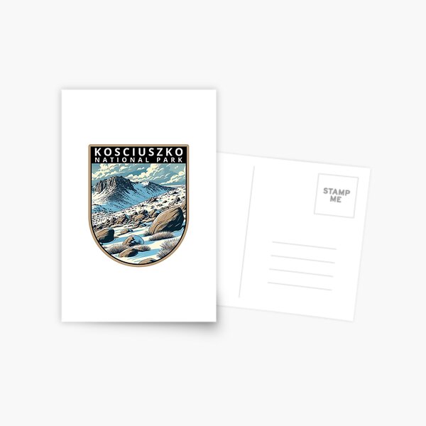 Item preview, Kosciuszko National Park Retro Skyline designed and sold by MaateoDesign.