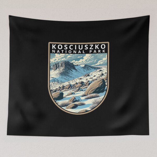 Item preview, Kosciuszko National Park Retro Skyline designed and sold by MaateoDesign.