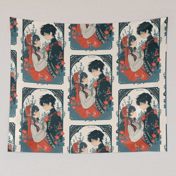 Item preview, Carta del tarot inspirada en el anime 'Los amantes' designed and sold by MendaciousMina.