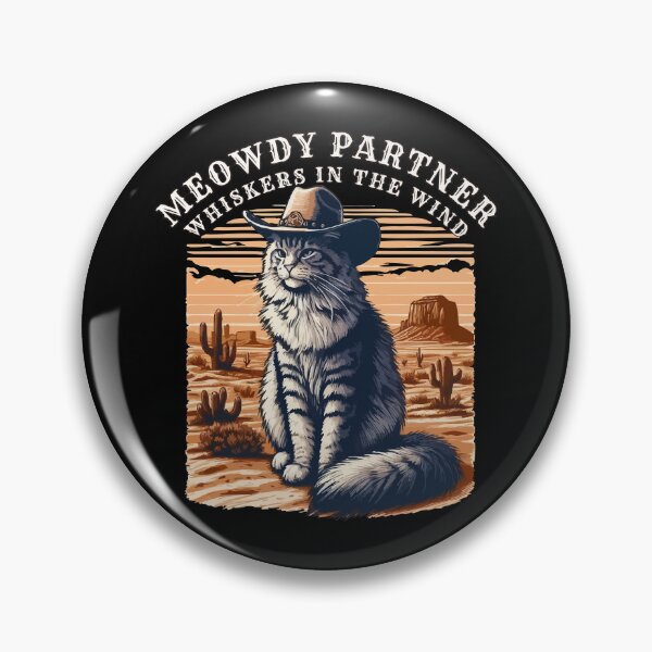 Item preview, Meowdy Partner Whiskers in the Wind designed and sold by TomFrontierArt.
