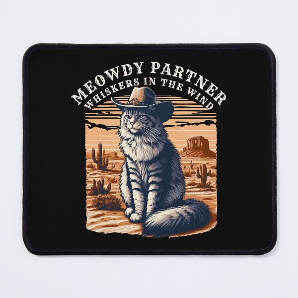 Item preview, Meowdy Partner Whiskers in the Wind designed and sold by TomFrontierArt.