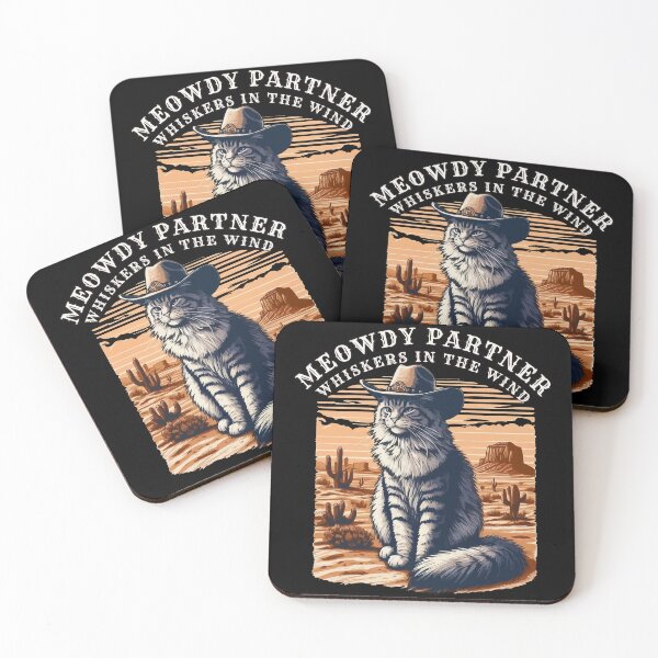 Item preview, Meowdy Partner Whiskers in the Wind designed and sold by TomFrontierArt.